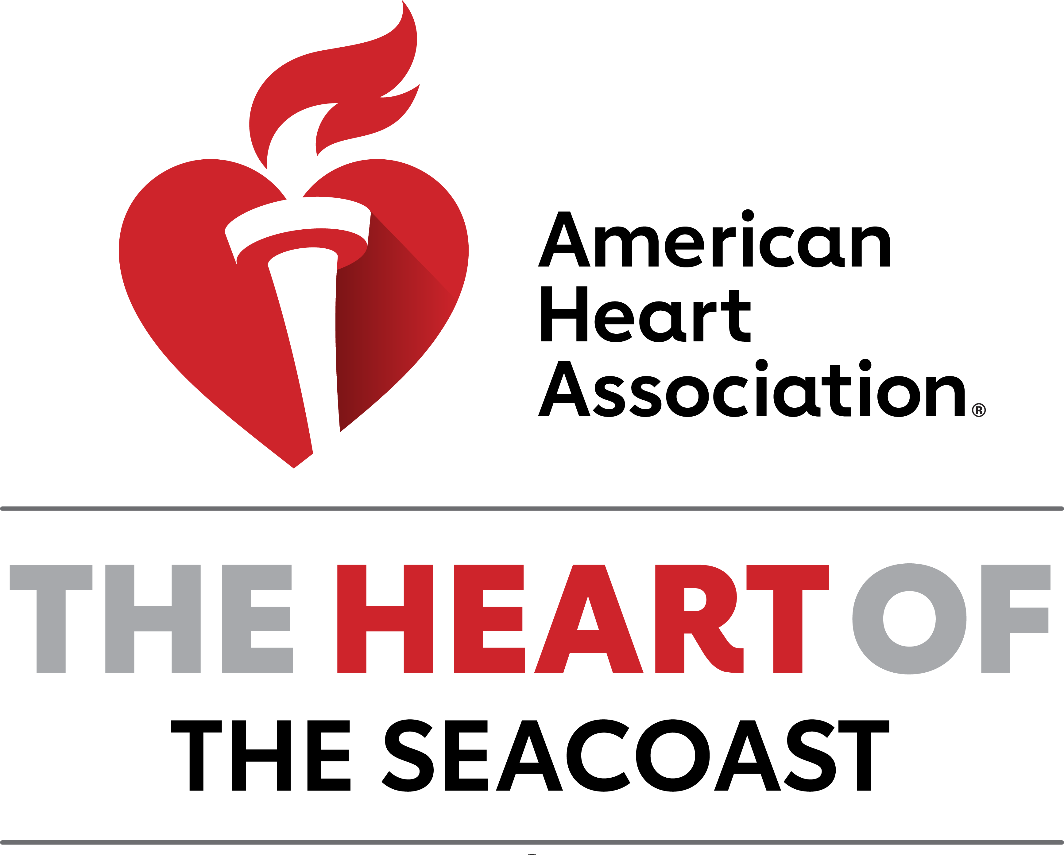 American Heart Association Heart and Torch Logo The Heart of the Seacoast